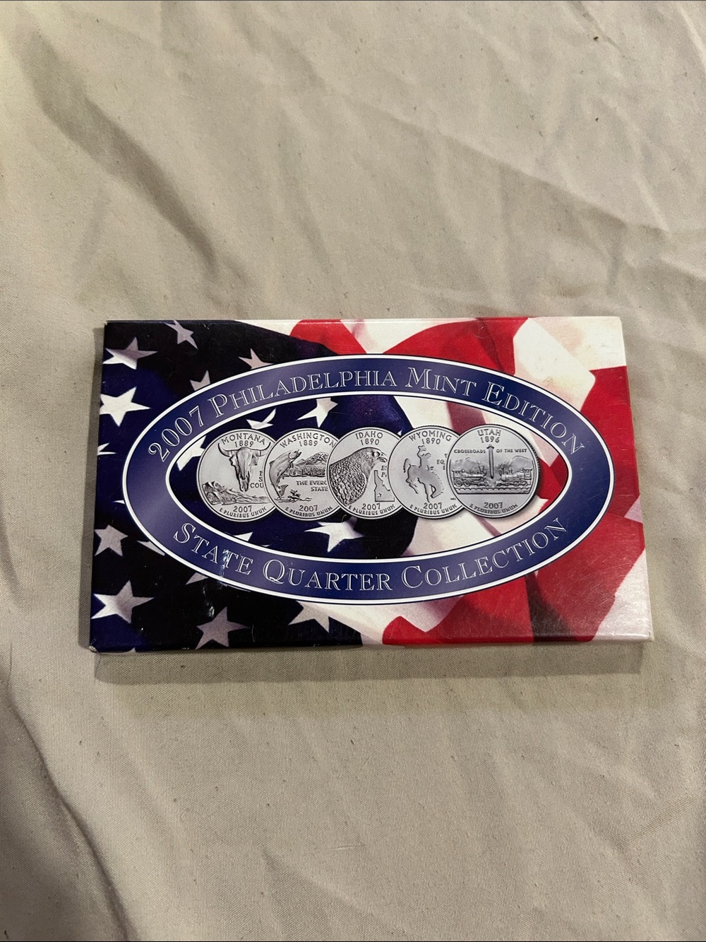 2007 Philadelphia Mint Edition State Quarter Collection - Blue/Red/White